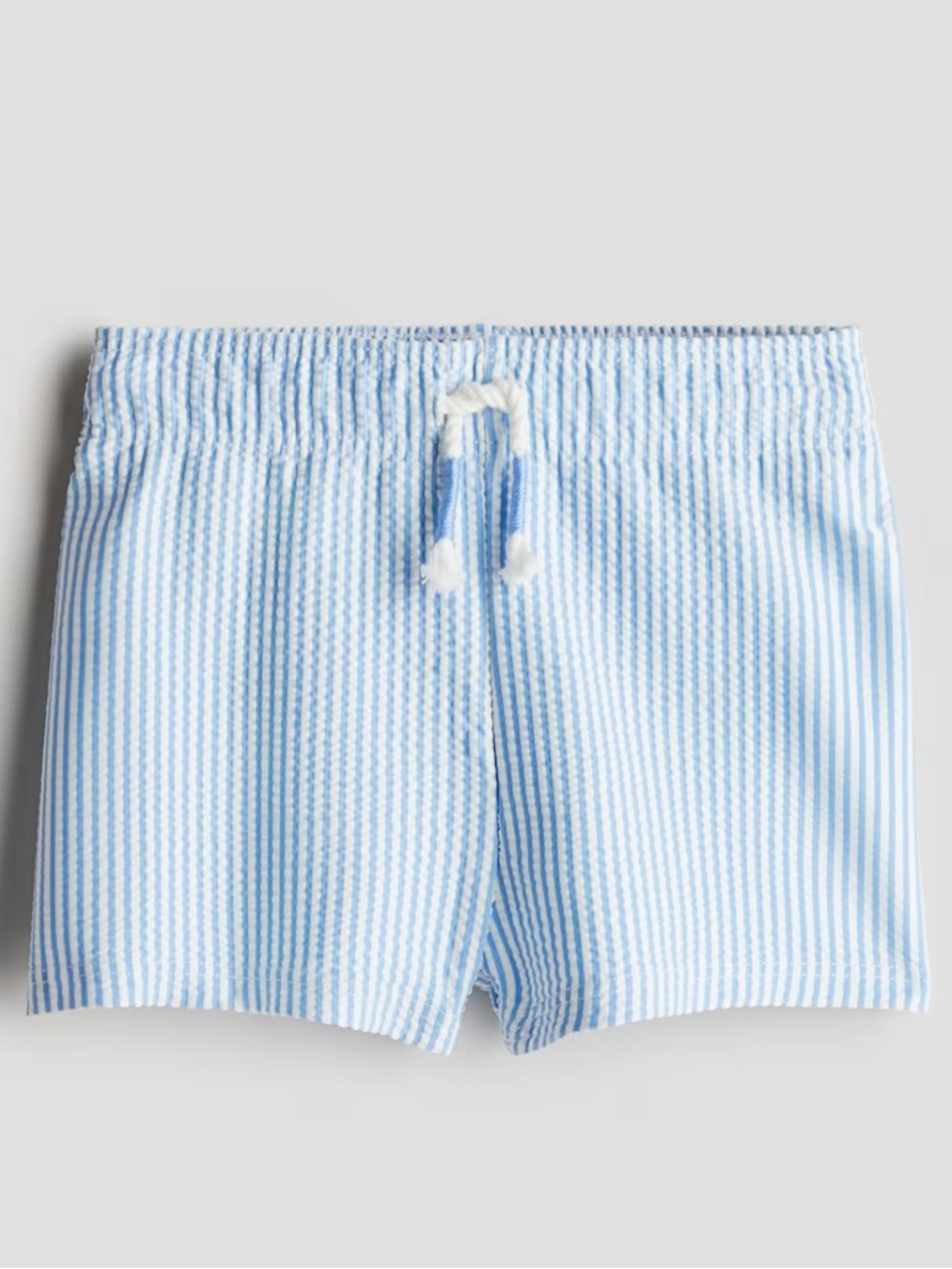 H&M Striped Drawstring Swim Shorts